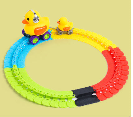 Children's Roller Coaster Dinosaur Track Electric Plastic Toy Pi-Mart