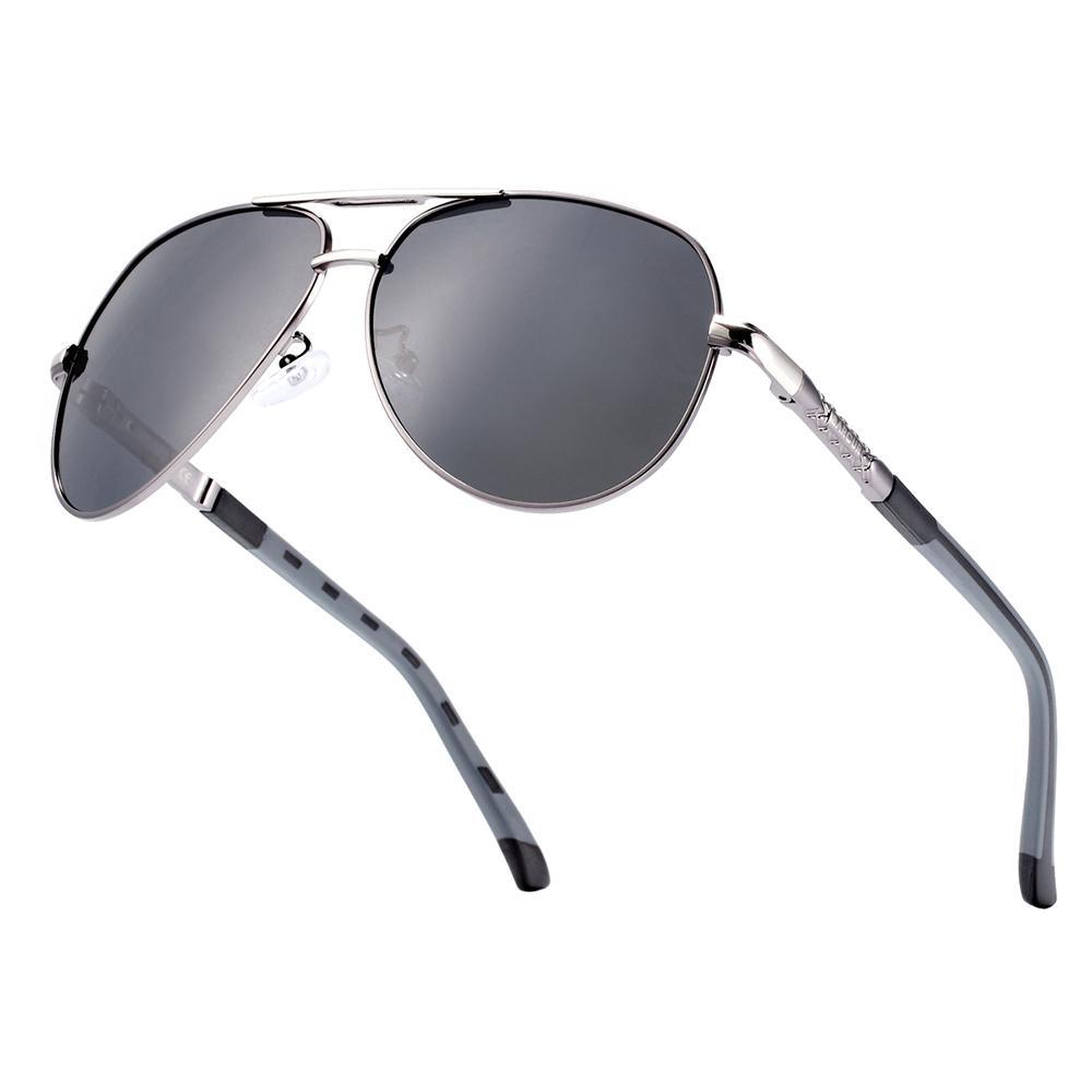 Retro Vintage Elegant Luxury Business High Quality Men  Polarized Aviation Pilot Retro Classic Sunglasses With UV400 Protection - SJB-DIAMOND ELITES