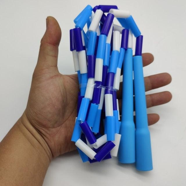 Beaded Jump Skip Rope Simple Basic Kids Skip Rope For Exercise Sports Outdoor Activities Soft Beaded Skipping Rope For Kids Adults Plastic Segmented Jump Rope Stevvex