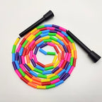 Beaded Jump Skip Rope Simple Basic Kids Skip Rope For Exercise Sports Outdoor Activities Soft Beaded Skipping Rope For Kids Adults Plastic Segmented Jump Rope Stevvex