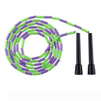 Beaded Jump Skip Rope Simple Basic Kids Skip Rope For Exercise Sports Outdoor Activities Soft Beaded Skipping Rope For Kids Adults Plastic Segmented Jump Rope Stevvex