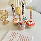Bear Candle Birthday Cake Props Topper Card Cute Fantasy Cup Dessert Smiley  Love Bear  Table Dress Up Cake Props Party Cake Decor Supplies Toppers Birthday Cupcake Topper Various Cake Decorations for Birthday Party Photo Prop Stevvex