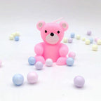 Bear Candle Birthday Cake Props Topper Card Cute Fantasy Cup Dessert Smiley  Love Bear  Table Dress Up Cake Props Party Cake Decor Supplies Toppers Birthday Cupcake Topper Various Cake Decorations for Birthday Party Photo Prop Stevvex