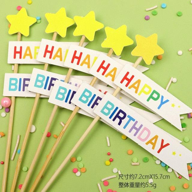 Bear Candle Birthday Cake Props Topper Card Cute Fantasy Cup Dessert Smiley  Love Bear  Table Dress Up Cake Props Party Cake Decor Supplies Toppers Birthday Cupcake Topper Various Cake Decorations for Birthday Party Photo Prop Stevvex