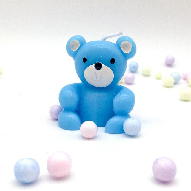 Bear Candle Birthday Cake Props Topper Card Cute Fantasy Cup Dessert Smiley  Love Bear  Table Dress Up Cake Props Party Cake Decor Supplies Toppers Birthday Cupcake Topper Various Cake Decorations for Birthday Party Photo Prop Stevvex