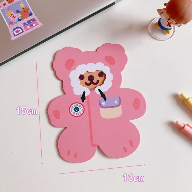 Bear Candle Birthday Cake Props Topper Card Cute Fantasy Cup Dessert Smiley  Love Bear  Table Dress Up Cake Props Party Cake Decor Supplies Toppers Birthday Cupcake Topper Various Cake Decorations for Birthday Party Photo Prop Stevvex