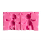 Bear Shape Silicone Mold Cake Baking Decoration Crafts Decoration Chocolate Mold Bear Silicone Mold Baking Molds Chocolate Candy Baking Tool 3D Cake Mold Decoration Baking Tool Mold