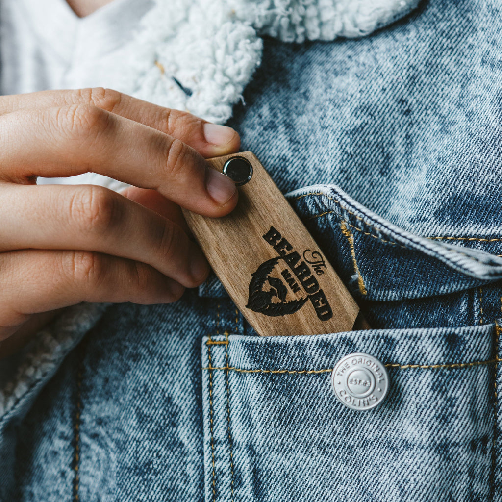 Wooden Beard Comb – Bearded Man - SJB-DIAMOND ELITES