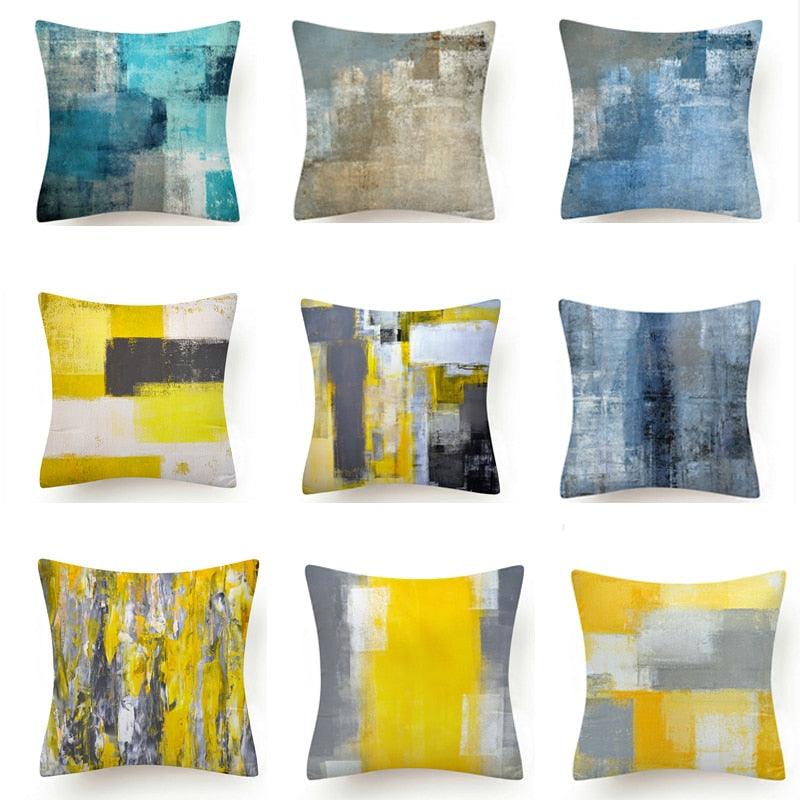 Beautiful Blue Print Polyester Pillow Case Waist Soft Fiber Cushion Sofa Car Cushion Cover Artwork Home Decorative Pillows Covers Cushion Cover For Bedroom Sofa Living Room Home Pillowcase Stevvex