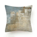 Beautiful Blue Print Polyester Pillow Case Waist Soft Fiber Cushion Sofa Car Cushion Cover Artwork Home Decorative Pillows Covers Cushion Cover For Bedroom Sofa Living Room Home Pillowcase Stevvex