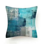 Beautiful Blue Print Polyester Pillow Case Waist Soft Fiber Cushion Sofa Car Cushion Cover Artwork Home Decorative Pillows Covers Cushion Cover For Bedroom Sofa Living Room Home Pillowcase Stevvex