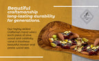 Mediterranean Olive Wood Multi-Purpose Bowl Snack Salsa Jewelry Dish