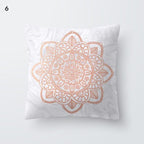 Beautiful Gold Print Pillow Cover Home Cotton Modern Decorative Pillowcase Gold Cushion Cases Decorative Cushions For Sofa Seat Covers Pillow Case Stevvex