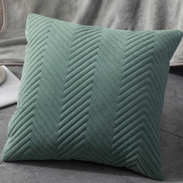 Beautiful Quilted Pillowcase Throw Pillow Covers Home Decor Velvet Square Throw Pillow Covers Decoration Pillow Cushion Sofa Living Room Simple Decorative Cushion Cover 45x45CM Stevvex