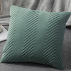 Beautiful Quilted Pillowcase Throw Pillow Covers Home Decor Velvet Square Throw Pillow Covers Decoration Pillow Cushion Sofa Living Room Simple Decorative Cushion Cover 45x45CM Stevvex