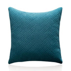 Beautiful Quilted Pillowcase Throw Pillow Covers Home Decor Velvet Square Throw Pillow Covers Decoration Pillow Cushion Sofa Living Room Simple Decorative Cushion Cover 45x45CM Stevvex