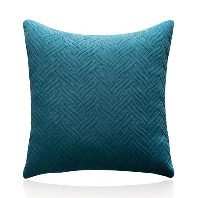Beautiful Quilted Pillowcase Throw Pillow Covers Home Decor Velvet Square Throw Pillow Covers Decoration Pillow Cushion Sofa Living Room Simple Decorative Cushion Cover 45x45CM Stevvex