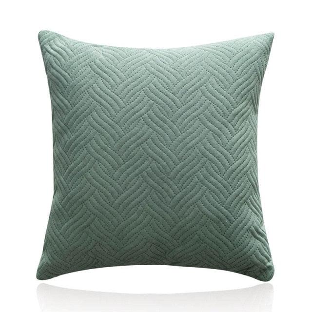 Beautiful Quilted Pillowcase Throw Pillow Covers Home Decor Velvet Square Throw Pillow Covers Decoration Pillow Cushion Sofa Living Room Simple Decorative Cushion Cover 45x45CM Stevvex