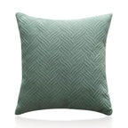 Beautiful Quilted Pillowcase Throw Pillow Covers Home Decor Velvet Square Throw Pillow Covers Decoration Pillow Cushion Sofa Living Room Simple Decorative Cushion Cover 45x45CM Stevvex