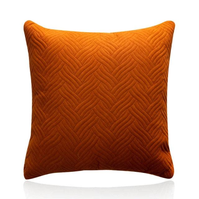 Beautiful Quilted Pillowcase Throw Pillow Covers Home Decor Velvet Square Throw Pillow Covers Decoration Pillow Cushion Sofa Living Room Simple Decorative Cushion Cover 45x45CM Stevvex