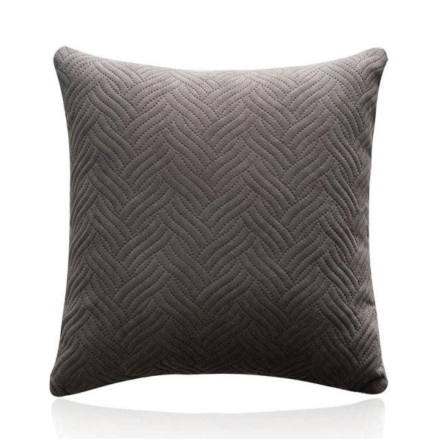 Beautiful Quilted Pillowcase Throw Pillow Covers Home Decor Velvet Square Throw Pillow Covers Decoration Pillow Cushion Sofa Living Room Simple Decorative Cushion Cover 45x45CM Stevvex