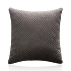 Beautiful Quilted Pillowcase Throw Pillow Covers Home Decor Velvet Square Throw Pillow Covers Decoration Pillow Cushion Sofa Living Room Simple Decorative Cushion Cover 45x45CM Stevvex