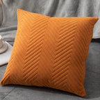 Beautiful Quilted Pillowcase Throw Pillow Covers Home Decor Velvet Square Throw Pillow Covers Decoration Pillow Cushion Sofa Living Room Simple Decorative Cushion Cover 45x45CM Stevvex