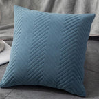 Beautiful Quilted Pillowcase Throw Pillow Covers Home Decor Velvet Square Throw Pillow Covers Decoration Pillow Cushion Sofa Living Room Simple Decorative Cushion Cover 45x45CM Stevvex