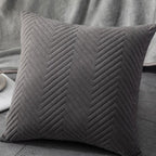 Beautiful Quilted Pillowcase Throw Pillow Covers Home Decor Velvet Square Throw Pillow Covers Decoration Pillow Cushion Sofa Living Room Simple Decorative Cushion Cover 45x45CM Stevvex