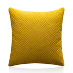 Beautiful Quilted Pillowcase Throw Pillow Covers Home Decor Velvet Square Throw Pillow Covers Decoration Pillow Cushion Sofa Living Room Simple Decorative Cushion Cover 45x45CM Stevvex