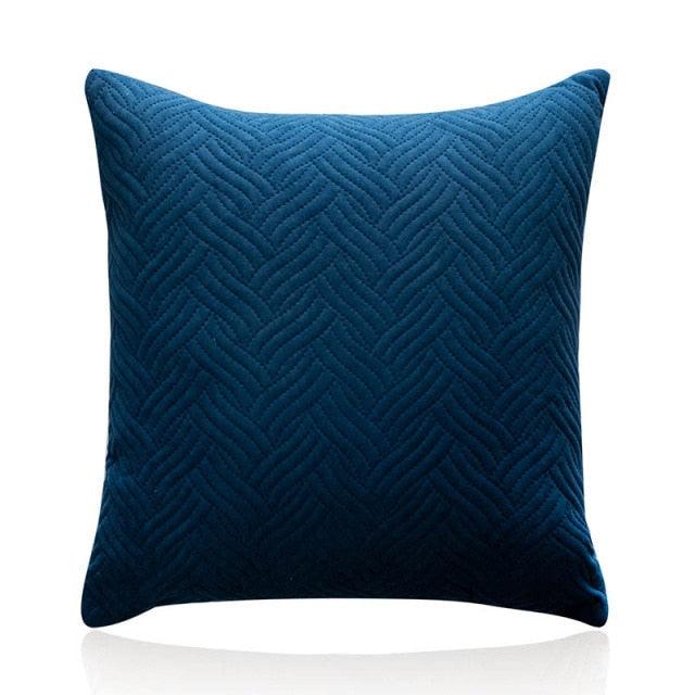Beautiful Quilted Pillowcase Throw Pillow Covers Home Decor Velvet Square Throw Pillow Covers Decoration Pillow Cushion Sofa Living Room Simple Decorative Cushion Cover 45x45CM Stevvex