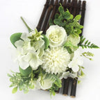 Beautiful Silk Hydrangeas Artificial Wedding Flowers For Bride Hand Silk Blooming Peony Fake Flowers Home Decoration Stevvex