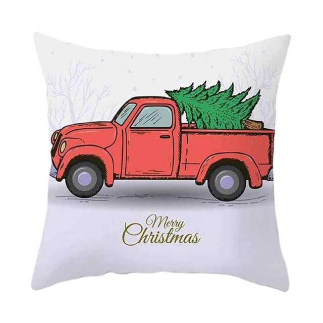 Beautiful Snowflake In Red Merry Christmas Gifts Xmas Cushion Cover Case Decorations Winter Holiday Party Pillow Zipper Pillowcase For Sofa Home Office Living Room Car Stevvex
