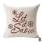 Beautiful Snowflake In Red Merry Christmas Gifts Xmas Cushion Cover Case Decorations Winter Holiday Party Pillow Zipper Pillowcase For Sofa Home Office Living Room Car Stevvex