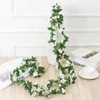 Beautifully Designed 250CM Rose Artificial Flowers Christmas Garland for Wedding Home Room Decoration Spring Autumn Garden Arch Fake Plant Vine Stevvex