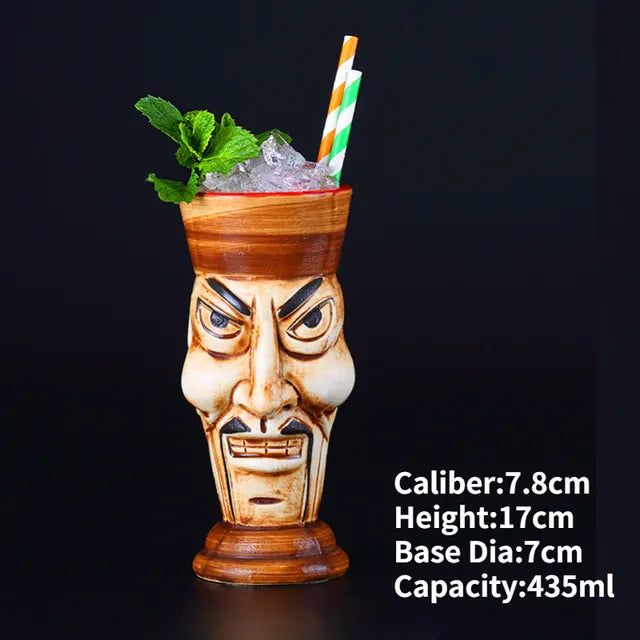Hawaii Ceramic Tiki Mugs Pi-Mart