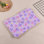 All-Season Dirt-Resistant Rectangular Pet Blanket - Comfortable Dog Paw Heart Print Pet Bed, 1pc Lootquake LLC