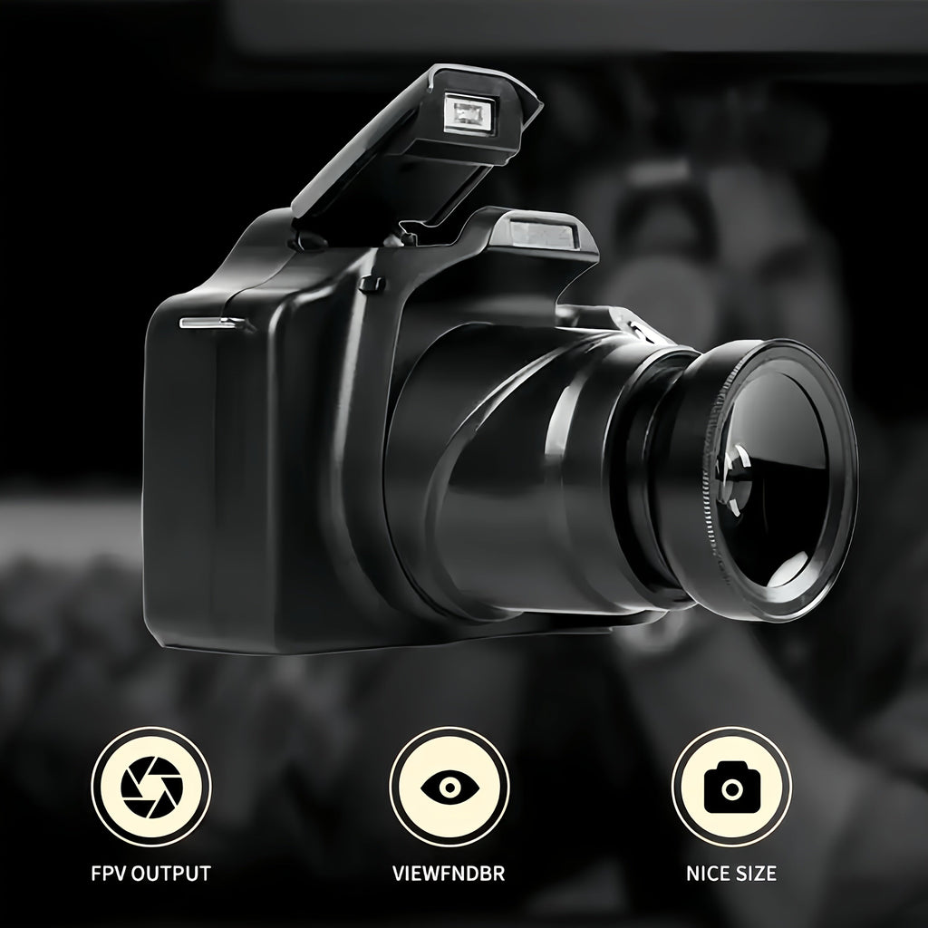Digital Camera Photography With 2.4-inch LCD Screen, 16xdigital Camera 1080p Mini Camera Vlog Camera With 9.88mm Wide-angle Lens Cool Stuff Travel Essentials Gift, Body Camera Compact Travel Camera, Camera For Vlogqing, Camer Lootquake LLC