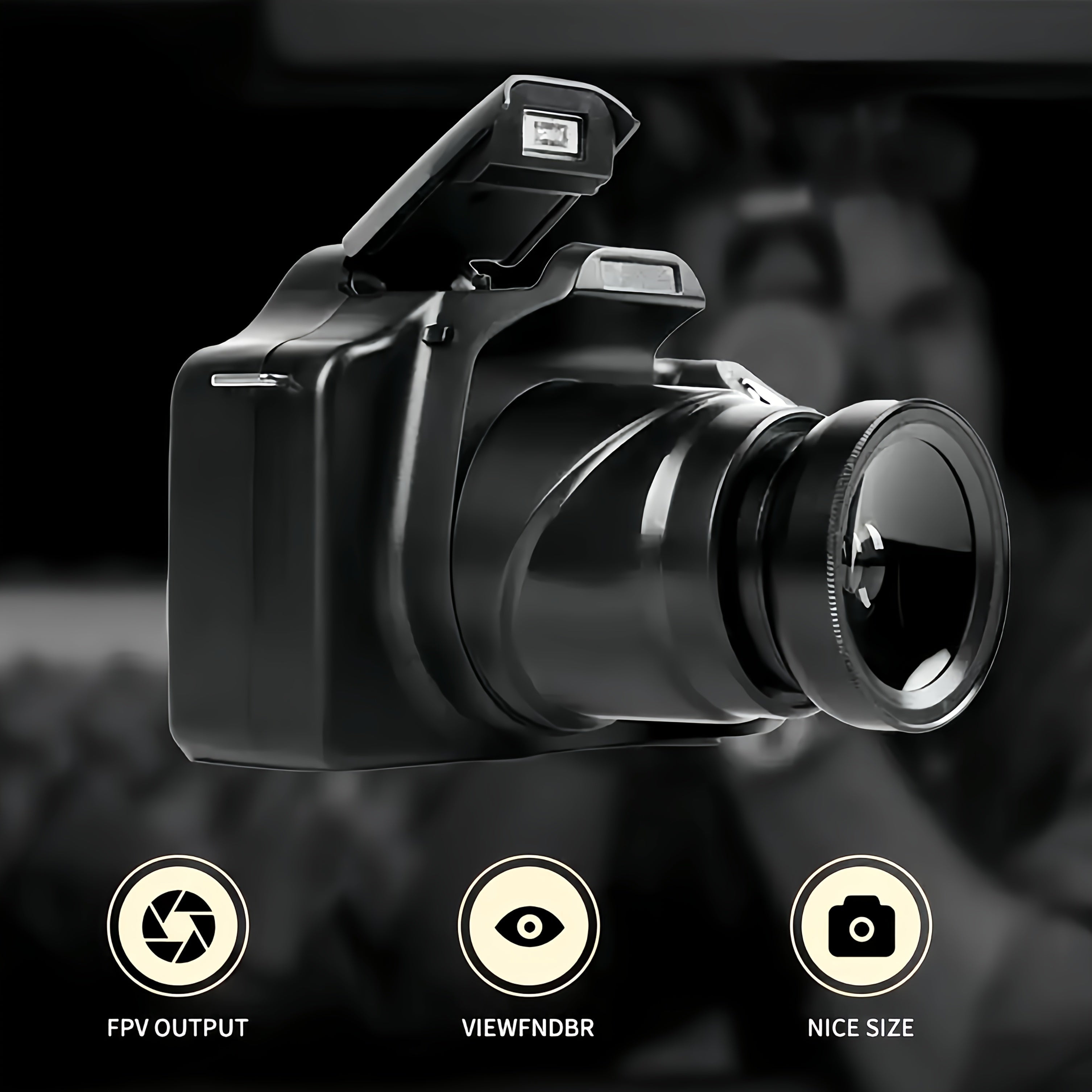 Digital Camera Photography With 2.4-inch LCD Screen, 16xdigital Camera 1080p Mini Camera Vlog Camera With 9.88mm Wide-angle Lens Cool Stuff Travel Essentials Gift, Body Camera Compact Travel Camera, Camera For Vlogqing, Camer Lootquake LLC