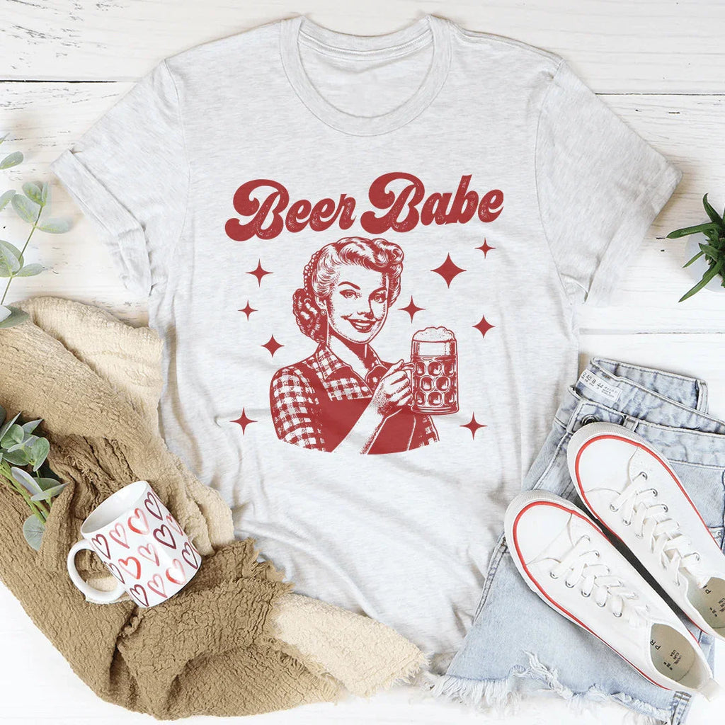 Beer Babe Tee Peachy Sunday