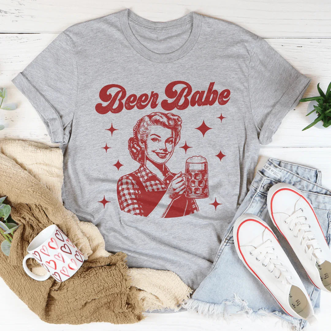 Beer Babe Tee Peachy Sunday