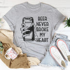 Beer Never Broke My Heart Skull Tee Peachy Sunday