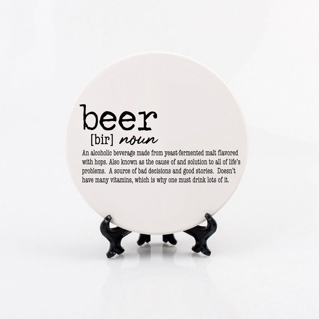 Funny Drink Definition Coasters Set Dictionary Quote Coasters For Bar And Countertop Decor BandsCo Straps