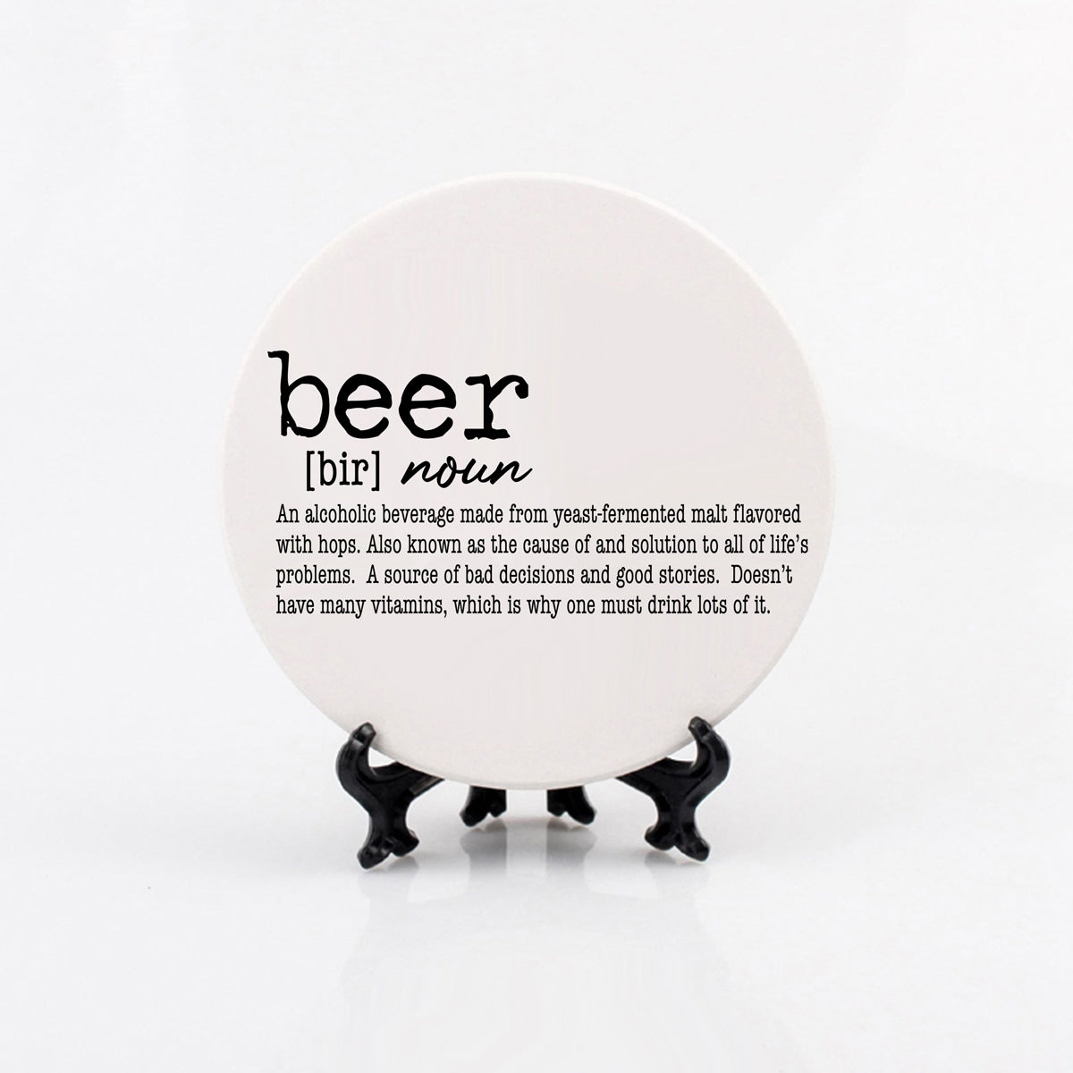 Funny Drink Definition Coasters Set Dictionary Quote Coasters For Bar And Countertop Decor BandsCo Straps