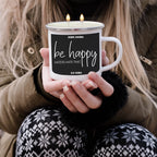 16oz Reusable Metal Candle Mug Scented Candle With Custom Label Color Option BandsCo Straps