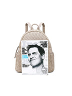 Woven backpack purse for women beige 2068 BE - SJB-DIAMOND ELITES