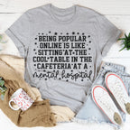 Being Popular Online Tee Peachy Sunday