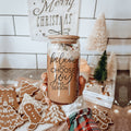 17oz Glass Tumbler With Bamboo Lid, 2 Steel Straws And Cleaner - Believe Joy BandsCo Straps