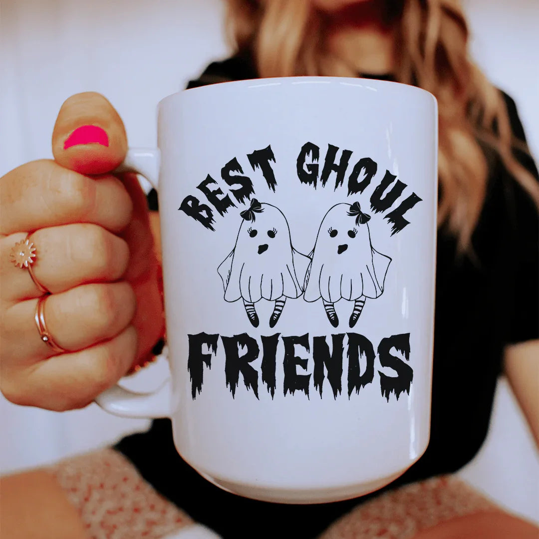 Best Ghoul Friends Ceramic Mug 15 oz Peachy Sunday