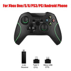 Best Quality Black 2.4G Wireless Joystick Gamepad Controller Compatible With Pc Smartphones Tablets Laptops Monitors Stevvex
